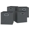 Faltbox 30x30 Anthrazit 30 x 30 cm 4er Set Vicco