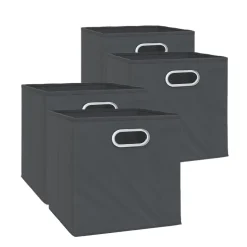 Faltbox 30x30 Anthrazit 30 x 30 cm 4er Set Vicco