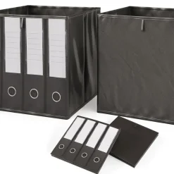 Faltbox 30x30 Schwarz 30 x 30 cm 2er Set Vicco