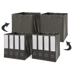 Faltbox 30x30 Schwarz 30 x 30 cm 2er Set Vicco