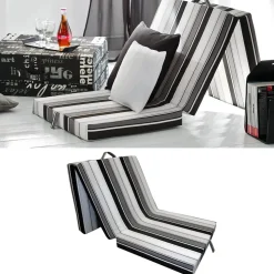 Faltmatratze Schwarz 190 x 70 cm Vitalispa