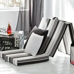 Faltmatratze Schwarz 190 x 70 cm Vitalispa