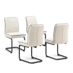 Freischwinger Eleganza Beige 4er Set Vicco