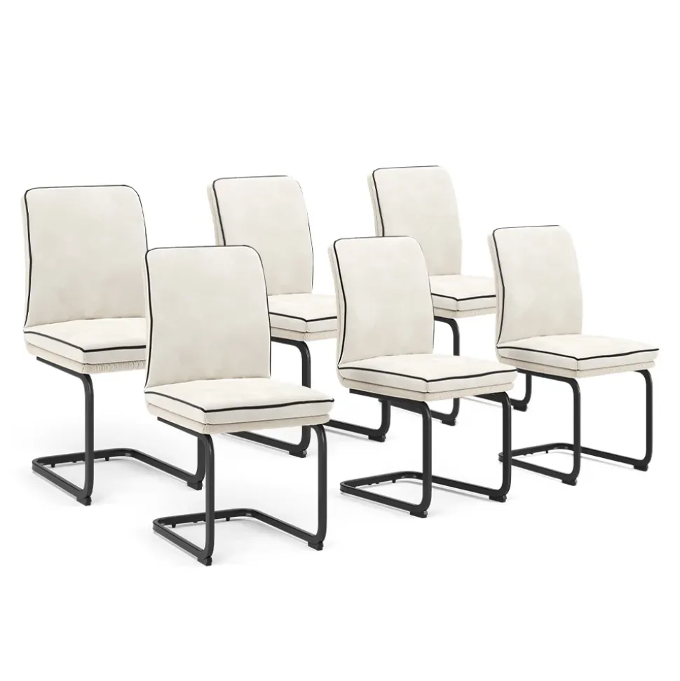 Freischwinger Eleganza Beige 6er Set Vicco