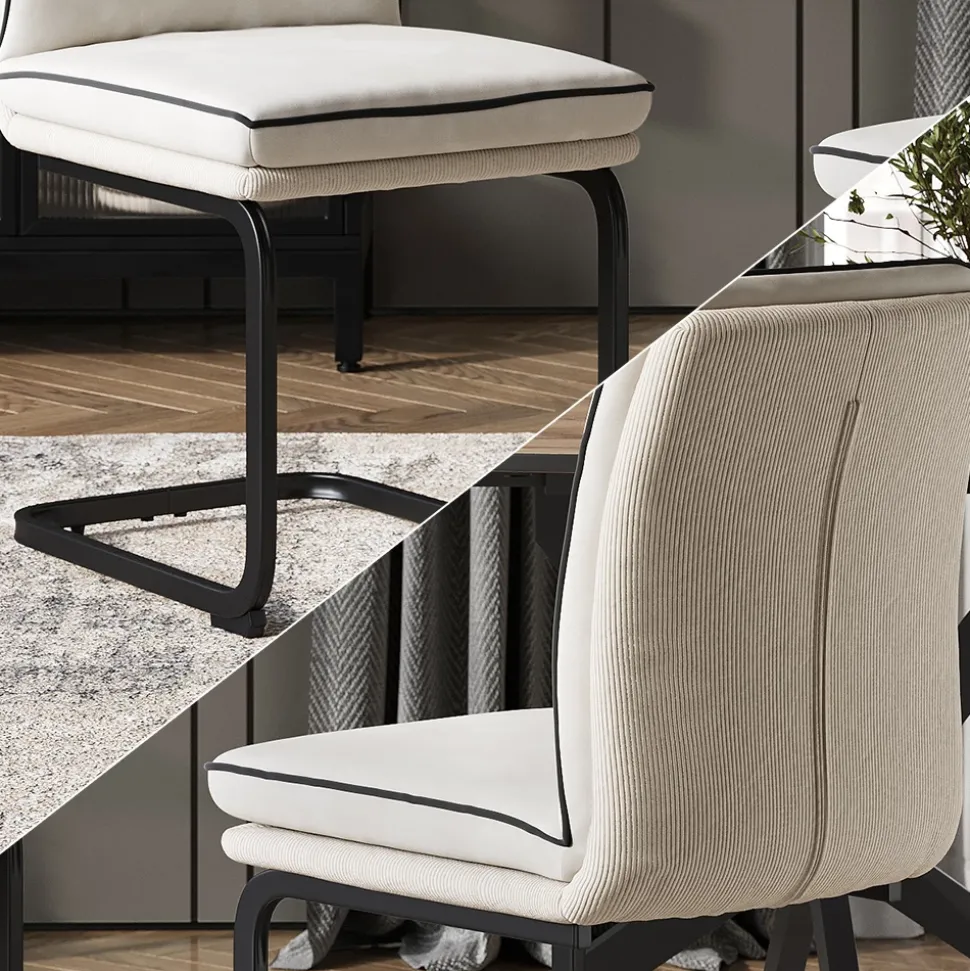 Freischwinger Eleganza Beige 6er Set Vicco