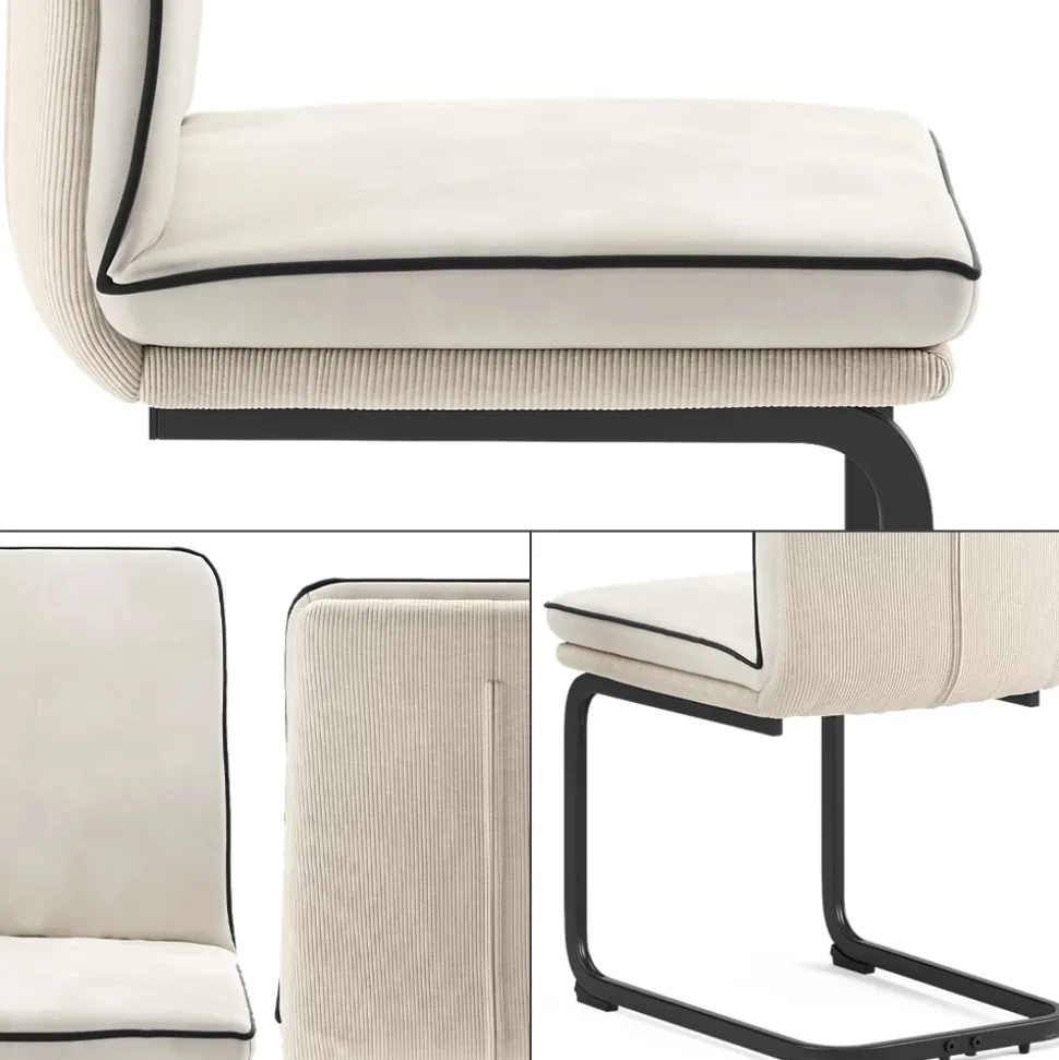 Freischwinger Eleganza Beige 6er Set Vicco