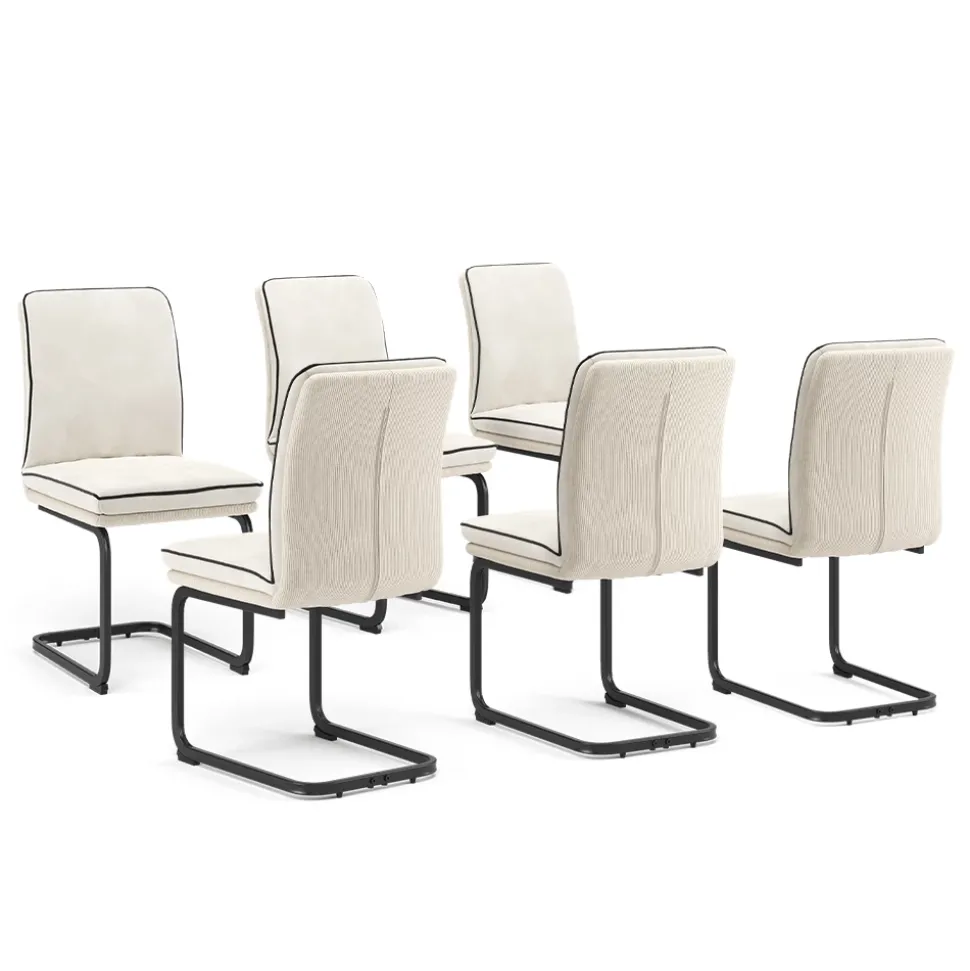 Freischwinger Eleganza Beige 6er Set Vicco