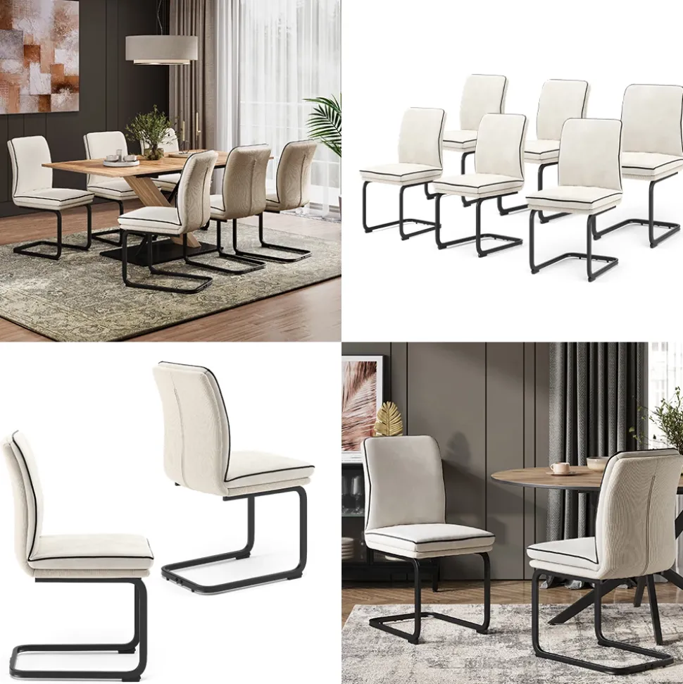 Freischwinger Eleganza Beige 6er Set Vicco