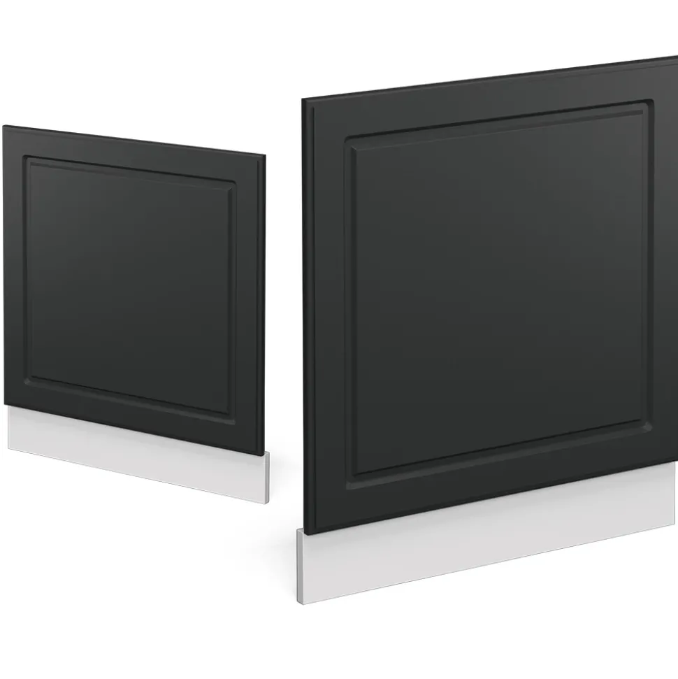 Frontblende R-Line Anthrazit Landhaus 60 cm ohne Arbeitsplatte Vicco