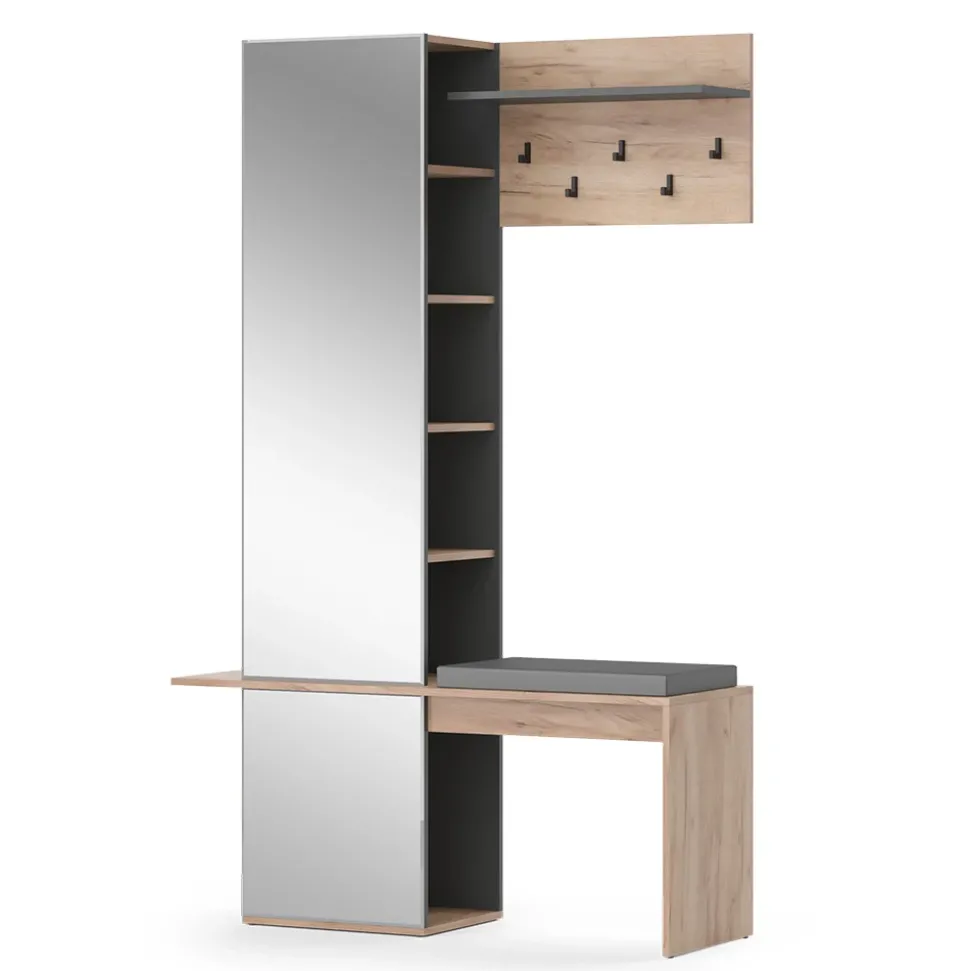 Garderobe Adeline Goldkraft Eiche 120 x 190 cm Vicco
