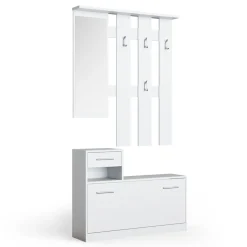 Garderobe Billy Weiß 100 x 111.6 cm Vicco