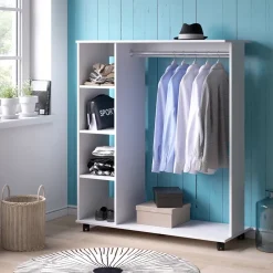 Garderobe Cosmo Weiß 110 x 129.4 cm Vicco