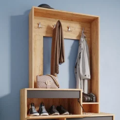 Garderobe Evia Goldkraft Eiche 100 x 180 cm Vicco