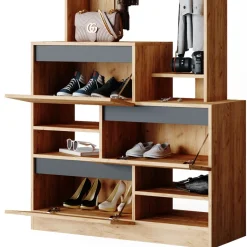 Garderobe Evia Goldkraft Eiche 100 x 180 cm Vicco