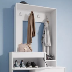 Garderobe Evia Weiß 100 x 180 cm Vicco