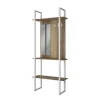 Garderobe Livi Weiß 90 x 215 cm mit Hacken und Spiegel Vicco