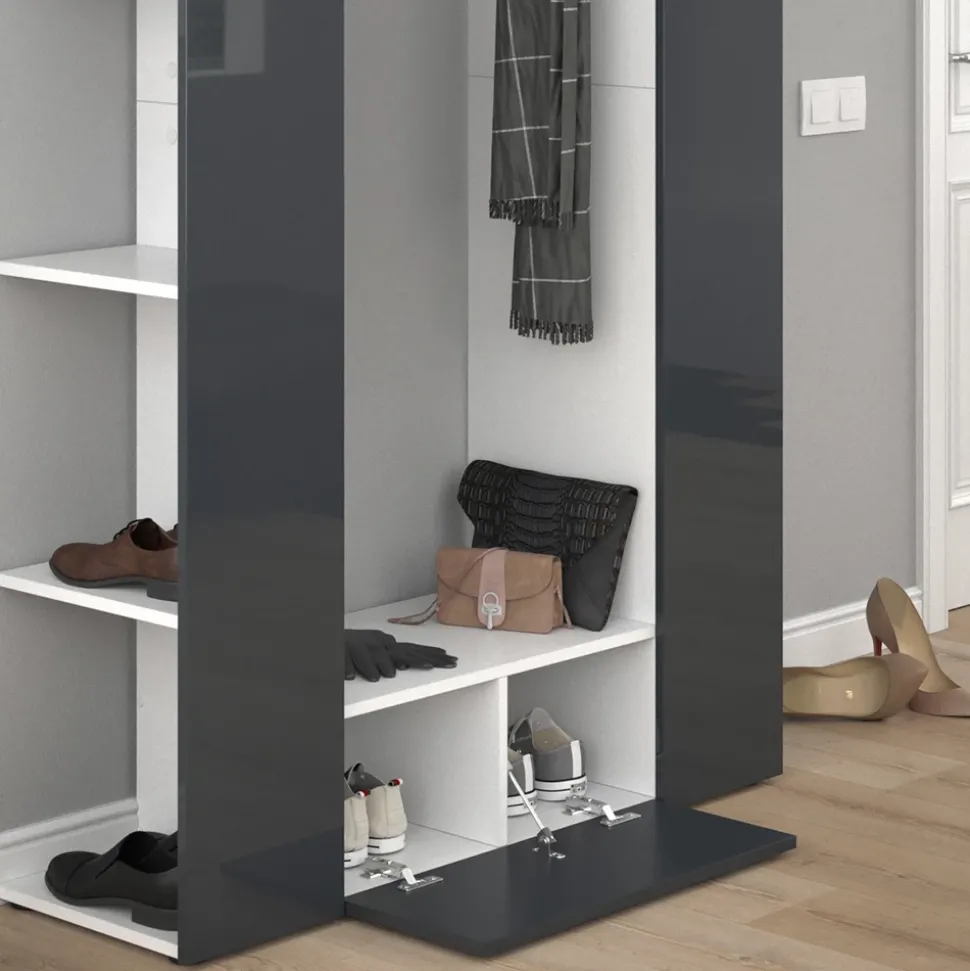 Garderobe Mats Anthrazit 36.6 x 191 cm Vicco