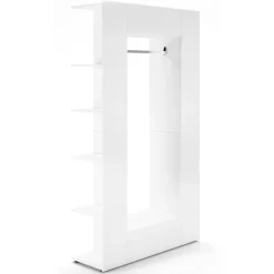 Garderobe Mats Weiß 36.6 x 191 cm Vicco