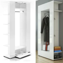 Garderobe Mats Weiß 36.6 x 191 cm Vicco