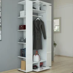 Garderobe Mats Weiß 36.6 x 191 cm Vicco