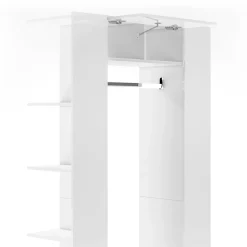 Garderobe Mats Weiß 36.6 x 191 cm Vicco