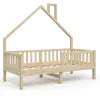 Hausbett Noemi Naturholz 80x160 cm Vitalispa