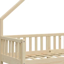 Hausbett Noemi Naturholz 80x160 cm Vitalispa