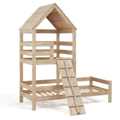 Hausbett Teddy Naturholz 90x200 cm Vitalispa