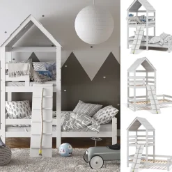 Hausbett Teddy Weiß 90x200 cm Vitalispa