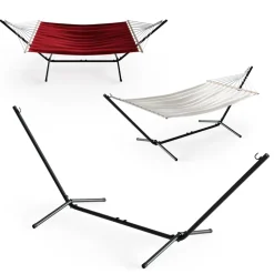 Hängemattengestell Schwarz 362 cm OK-Living