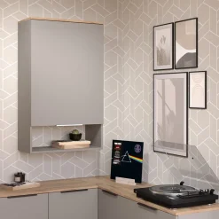 Hängeschrank Wido Greige 60 x 100 cm mit Tür Vicco