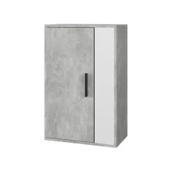 Hängeschrank Berno Beton/Weiß 50.1 x 78.4 cm mit 2 Fächern Vicco