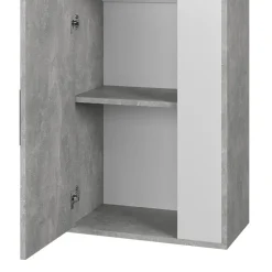 Hängeschrank Berno Beton/Weiß 50.1 x 78.4 cm mit 2 Fächern Vicco