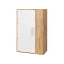 Hängeschrank Berno Goldkraft Eiche/Weiß 50.1 x 78.4 cm mit 2 Fächern Vicco