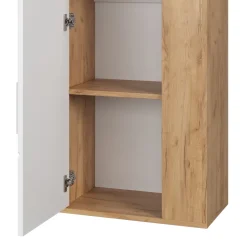 Hängeschrank Berno Goldkraft Eiche/Weiß 50.1 x 78.4 cm mit 2 Fächern Vicco