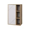 Hängeschrank Berno Goldkraft Eiche/Weiß 50.1 x 78.4 cm mit 3 offenen Fächern Vicco