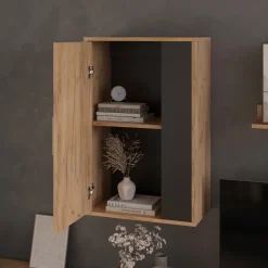 Hängeschrank Berno Goldkraft Eiche/Anthrazit 50.1 x 78.4 cm mit 2 Fächern Vicco