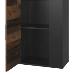 Hängeschrank Berno Schwarz/Oldstyle 50.1 x 78.4 cm mit 2 Fächern Vicco