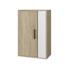 Hängeschrank Berno Sonoma/Weiß 50.1 x 78.4 cm mit 2 Fächern Vicco