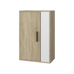 Hängeschrank Berno Sonoma/Weiß 50.1 x 78.4 cm mit 2 Fächern Vicco