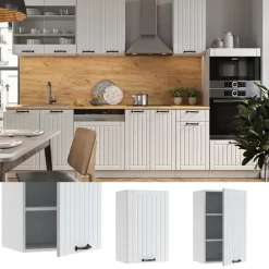 Hängeschrank Fame-Line Weiß Landhaus 45 cm Vicco