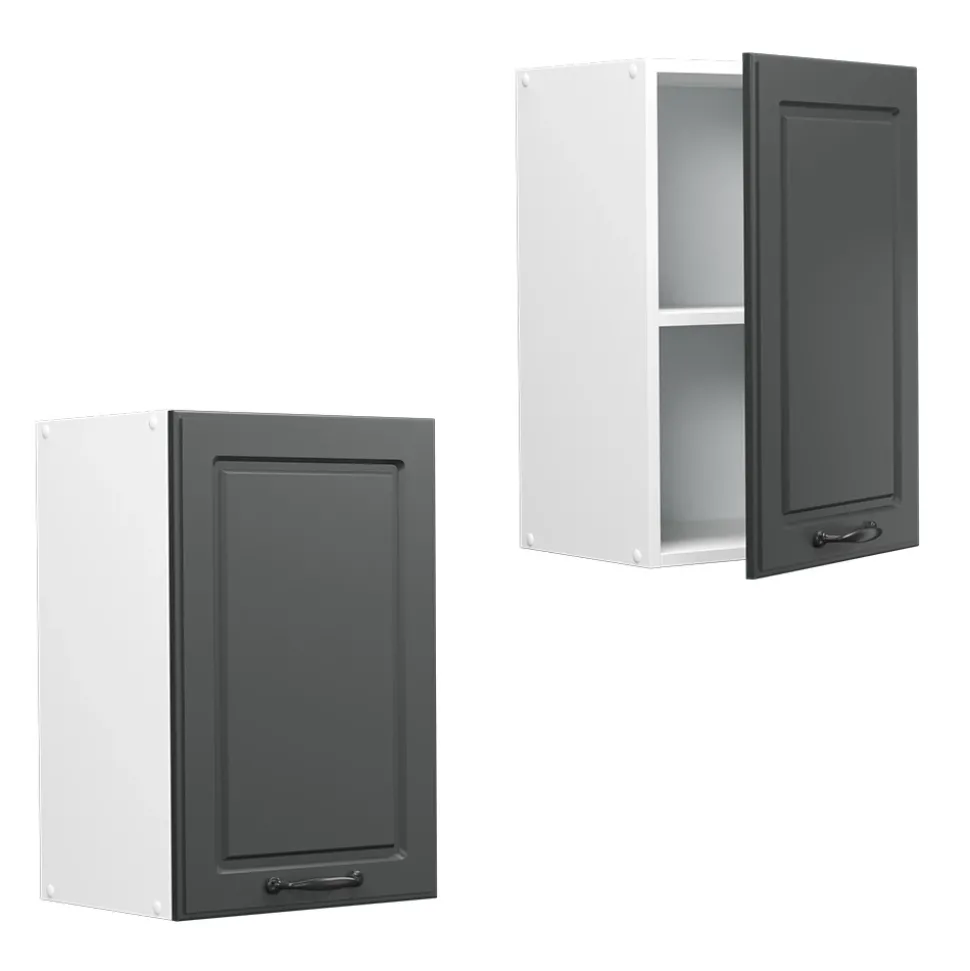 Hängeschrank R-Line Anthrazit Landhaus 40 cm Vicco