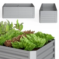 Hochbeet Silber 180 x 60 cm OK-Living