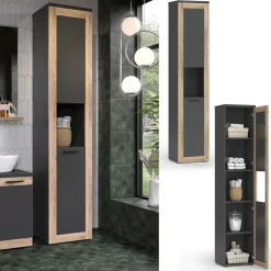 Hochschrank Niko Anthrazit 40 x 194.3 cm Vicco