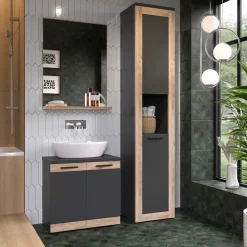 Hochschrank Niko Anthrazit 40 x 194.3 cm Vicco