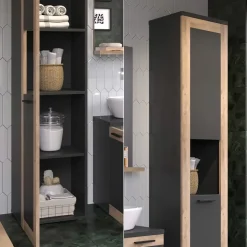 Hochschrank Niko Anthrazit 40 x 194.3 cm Vicco