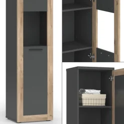 Hochschrank Niko Anthrazit 40 x 194.3 cm Vicco