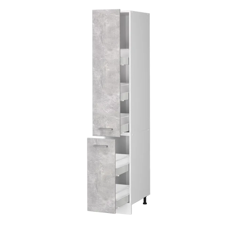 Hochschrank R-Line Beton 30 cm mit Türen Vicco