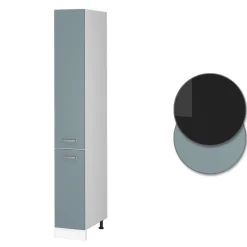 Hochschrank R-Line Blau-Grau 30 cm mit Türen Vicco