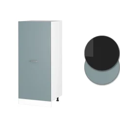 Hochschrank R-Line Blau-Grau 60 cm mit offenen Regalen, und Tür Vicco